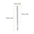 3pcs Nylon Bore Brush 10mm Dia Cleaning Wire Brush W Handle 1 4 Inch Hex Shank