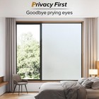 Rabbitgoo Privacy Frosted Window Film Static Cling Opaque Glass Sticker Anti-uv