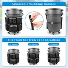 Trash Can Caddy Bag Fit 32-55 Gallon Garbage Bin  Cleaning Caddy Bag With Adj   