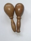 Antique Lot Of 2 Wood Darning Egg Sock Darner Mending Sewing Tool