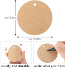 100pcs Kraft Paper Gift Tag With String 2 2   Round Paper Tags Blank Hang Tags B