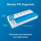 Weekly Pill Box Organizer 7 Day Medicine Storage Case 2 Times A Day Daily Am Pm