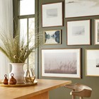 16  X 12  Abstract Framed Cotton Canvas On Board Antique Gold -