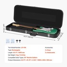 Electric Guitar Hard Case  43 11 In Rectangular Design  Includes Lock latch Keys