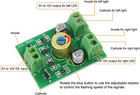 2pcs Compact Circuit Board Flasher To Flash Crossing Signals Alternately Pcb006-