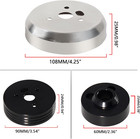 5   6 Hole Billet Steering Wheel Hub Adapter Black