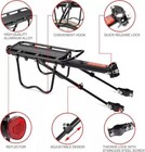 Bike Rear Cargo Rack Luggage Carrier Pannier Bicycle Alloy Fender Mountain Bike