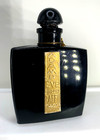 Rare   Antique Black Glass Perfume Bottle   Adam Et Eve By Raffy   1923   3 25   t