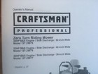 Owner   s Manual Sears Craftsman Professional Zero-turn Riding Mower  127 28875