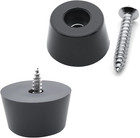 24 Pcs Round Rubber Feet Bumpers Non Slip Cutting Board Feet With Screws