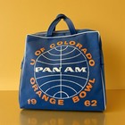 1962 Pan Am    orange Bowl    U Of Colorado Flight Bag Super Rare