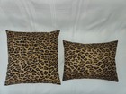 2 Ralph Lauren Aragon Leopard Toss Pillow Shams 12x16   16x16 Inch New