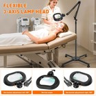 Esthetician Magnifying Floor Lamp  3-axis Magnifier 12x Black