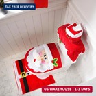 Joyin 5 Pieces Christmas Theme Bathroom Decoration Set W  Toilet Seat Cover  Rug