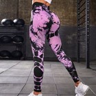 Tie-dye Yoga Leggings - High Waist Seamless Fitness Pants Women Activewear 1pc