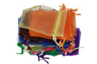 Vibrant Multicolor Organza Gift Bags Multiple Sizes In Sets Of 20  50 Or 100