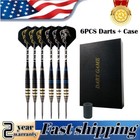 3 Sets  6pcs  Steel Tip Darts Barrel Aluminium Shafts Dart Flights W case 23g