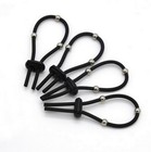 E Stim Electro 4 Silicone Conductive Rubber Loops Cable Beads Adapter Set