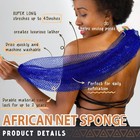 African Net Sponge Authentic - 2 Pieces Afro Scrub Exfoliating Net With Knots