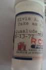 Elvis Presley Owned And Used Empty Bottle From To Hairdresser Homer Gilleland