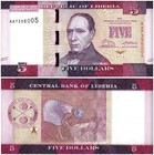 Liberia 5-1000 Dollars 7 Pieces Set  2016-2022  P-31-43  Unc