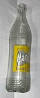 Masons Root Beer 12 Oz Yellow Label Clear Soda Bottle Chicago Il Vintage Chipped