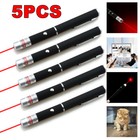 5x Small Red Laser Pointer Pen Light Single Point Visible Beam Aaa Lazer Pet Toy