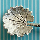 Buccellati Leaf On Twig  800 Silver Spoon  Master Salt  jam- Rare Excellent Cond