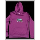 Columbia Youth L American Peak Bear Graphic Hoodie Purple Pullover Sweatshirt