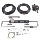 90hp Hydraulic Boat Steering Kit Outboard Marine 2x24ft Hoses   Helm Cylinder