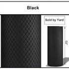 6mm Foam Quilted Diamond Pu Leather Fabric Automotive Upholstery 1 2 3 5 Yard