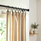 40 Pack 1 5 Inches Curtain Rings With Clips  Openable Drapery Metal Clip Iron