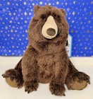 Authentic Jellycat Bizzlestomp Bear Plush Brown Teddy   Tag Protector 16  Winter