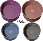 Round Silicone Cake Pans  Set Of 4  Non-stick Mold For Baking 6  X2pcs  8  X2pc 
