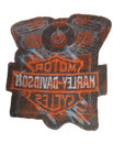 Harley Davidson V-motor Patch Iron On Sew On  3 5 X 3 Inches New