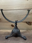 Vintage Antique 1900 Rand Mcnally  4 8   Globe Cast Iron Clawfoot Base Only