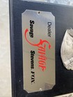 Vintage Original Savage Arms Stevens Fox Dealer Sign   Plaque  Gun Advertising