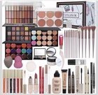 All In One Makeup Kit Full Set Eyeshadow Lip Gloss Brushes Gift Set