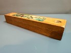 Vintage Wooden Drafting Box   Pencil Box