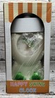 Vintage Frogs Happy Swing Alarm Clock Animated Moving Novelty Plastic W box
