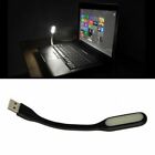 2x Usb Led Lamp Light Laptop Computer Desktop Bright White Study Flexible Black