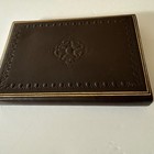 Embossed Italian Leather Address Book Phone Email Evc
