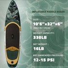 Inflatable Paddle Board Extra Wide Stand Up Paddleboards 11   34   hand Pump