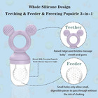 Baby Fruit Feeder  Frozen Teething Toys  Teether Pacifier With 3 Teats