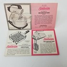 Sunbeam Catalog Insert 1960 Appliances Shavers Clocks Fold Illustrations Specs