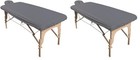 Soft Polyester Massage Table Cover - Waterproof  Machine Washable  2-piece Set