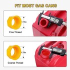 3 Pack Replacement Gas Can Spout Nozzle Kit For Old Style Plastic Fuel Gas Cans