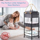 Tudallk 3 Tier Rolling Diaper Caddy