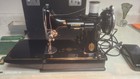 Vintage 1940 Singer Featherweight Sewing Machine Model 221  With Case Beautiful