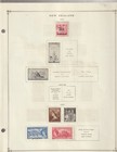 New Zealand Stamp Collection 1950-1968  115 On 11 Album Pages Mostly Unused Mlh